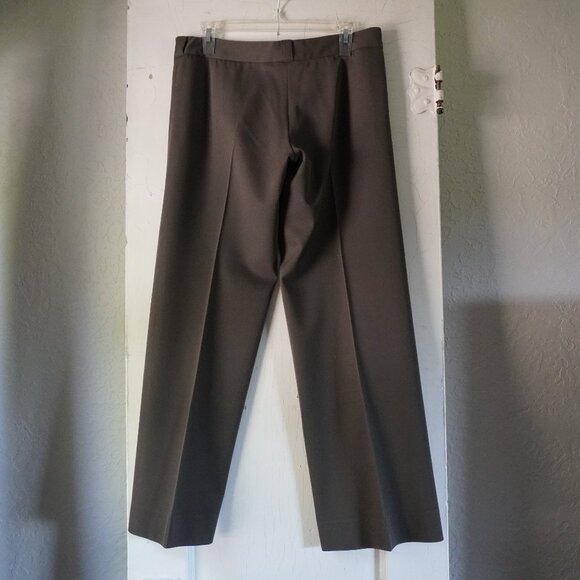 Burberry Wide Leg flat front dress slacks Trousers Size 8 - Picture 2 of 11